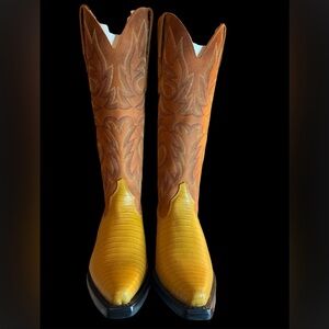 Dingo Leather Western Boots Women’s Size 7 (M width) SAMPLE Made In Mexico Rare